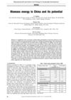 Biomass Energy in China and its Potential 