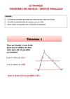 Triangle et droites parallèles