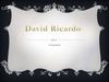 Presentación de los estudiantes sobre el economista David Ricardo