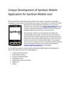 Unique Development of Symbian Mobile Application for Symbian Mobile User