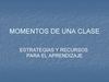 Momentos de la clase