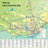 plan de la ville de Saint-Paul-lès-Dax