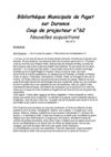Les Coups de projecteur - Nouveautés Mai 2012