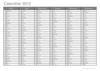 Calendrier du 2ème semestre 2012