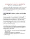 WP Classified Ads Theme To Build Classified Ads Sites Easily