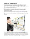 Business Plan Template And Tips