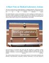 A Short Note on Medical Laboratory Actions