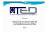 Maestría en Desarrollo de Competencias Docentes 