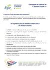 Les 10 urgences de la rentr-e - Tract - Mai 2012