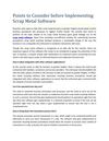 Points to Consider before Implementing Scrap Metal Software
