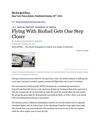 Flying With Biofuel Gets One Step Closer 