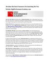 Brendon Burchard Announces Re-launching His New Website HighPerformanceAcademy.com