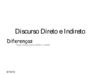 Discurso Direto e Indireto