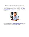 Medical Transcription Services - Cardiology Transcription Service