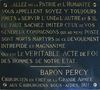 Baron Percy (devise) - Allez où la Patrie et l'Humanité vous appellent