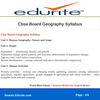 Cbse Board Geography Syllabus