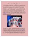 Why You Should Play Online Casino