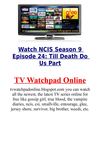 Watch NCIS Season 9 Episode 24 Till Death Do Us Part