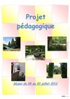 Projet pédagogique session 2012