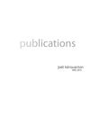 Joël Kérouanton / Publications 2001-2011