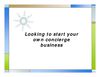 Looking to start your own concierge business