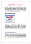 Enjoy YouTube at Anywhere