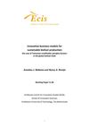 Innovative Business Models for Sustainable Biofuel Production 