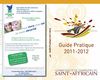 Guide Pratique 2011-2012 de la Communauté de Communes du St-Affricain