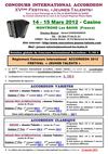 Compétition - Montrond les Bains - Réglement Concours International ACCORDEON Réglement 