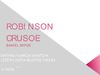 Analisis literario de Robinson Crusoe
