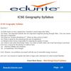 ICSE Geography Syllabus