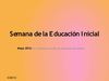 Semana de la Educación Inicial
