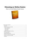 How To Choose The Right On Line Casino