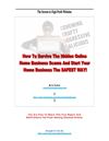 How To Survive The Hidden Online Home Business Scams And Start Your Home Business The Safest way!