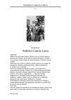 ANIVERSARIO DE FEDERICO GARCÍA LORCA