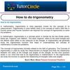 How to do trigonometry