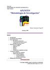 APUNTES "metodología e investigación"