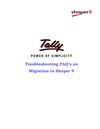 Troubleshooting FAQs on Migration to Shoper 9 | College Management Software | Tally Implementation Services | SQL to...