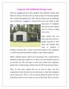 Carports with Additional Storage Areas