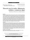 Educación para los medios, alfabetización mediática y competencia digital