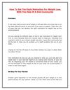 How To Get The Right Motivation For Weight Loss With The Help Of A Diet Community
