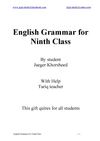 English Grammar For Class Nine