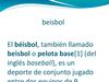 beisbol