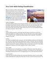 New York Adult Dating Classification