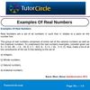 Examples Of Real Numbers