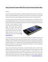 Sony Ericsson Comes With New Sony Ericsson Xperia Ray