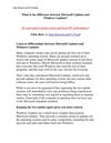 What Is the difference between Microsoft Updates and Windows Updates
