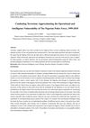 Approximating the Operational and Intelligence Vulnerability of The Nigerian Police Force, 1999-2010