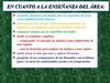 Enseñanza del área