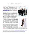 How to Choose Best Fashion Business Suits 